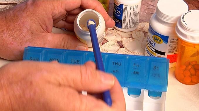PillSpoonZ - 2 Sided Spoon Scoops Out Any Size Pills, Vitamins, Medication, Prescription Drugs, Supplements, Tablets from The Bottle
