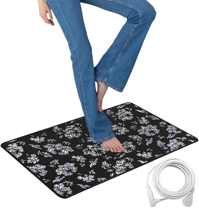 Grounding Mat 11.8x23.6 Inch Grounding Mats Universal Earth Connected Pad Grounded Feet,Desk,Laptop Mat,Pet Pad