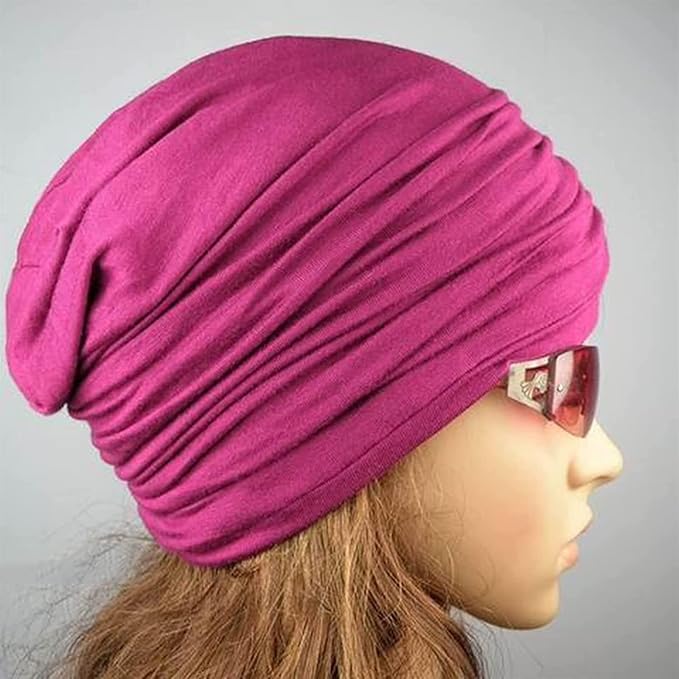 Anti-Radiation Cap, EMF Protection Beanie,WiFi Shielding Cap, Microwave Radiation Blocking Stretch Skull Cap Pink