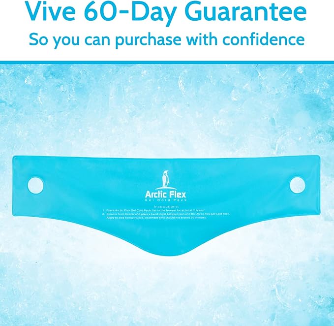 Arctic Flex Gel Replacement Packs - Reusable Ice Packs for Head, Injuries, Pain Relief & Swelling - Flexible Therapy Wrap - Athletic, Women, Men