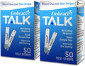 Omnis Health Embrace Blood Glucose Test Strips 100ct | Compatible with Embrace Talk Meters and No Code Meters