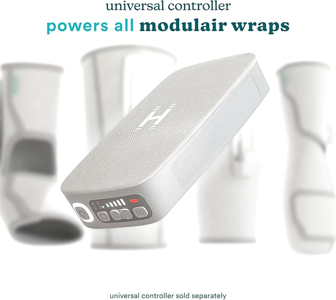 HoMedics Overlapped Compression Therapy Battery, Massage System Universal Controller, Compatible Modulair Compression Wraps (Sold Separately)