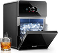 ecozy 2" Clear Ice Ball Maker with CrystalFlux Technology, 4 pcs in 40 Mins, 144 pcs/Day, Sphere Ice Maker with Enhanced Insulation, Self-Cleaning, Automatic Water Supply for Whiskey