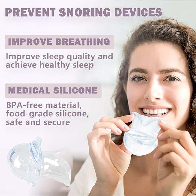 Snoring Solution - Anti-Snoring Devices, 2Pack Snore Device Stopper for Men and Women - H89