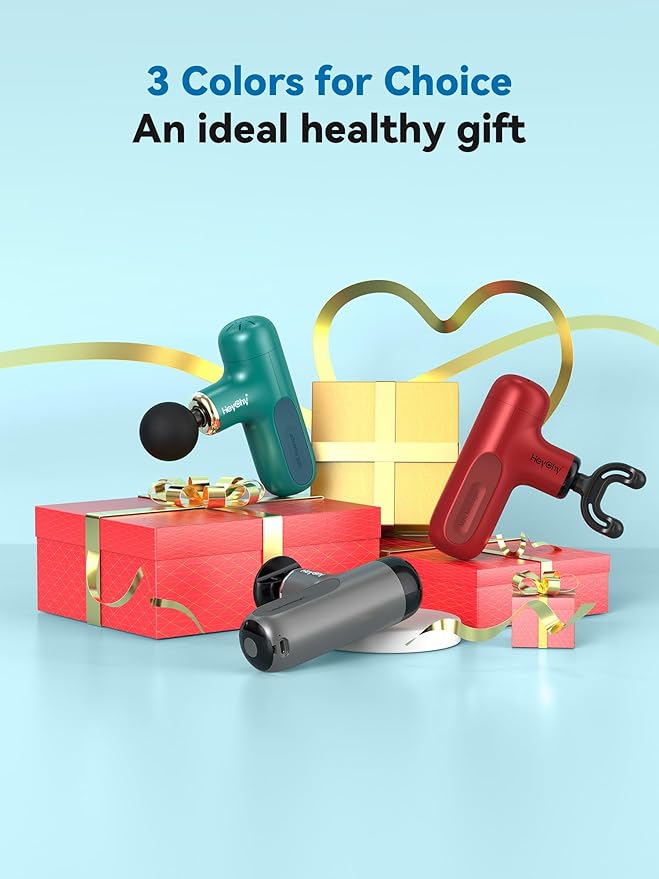 Super Mini Massage Gun, Percussion Deep Tissues Muscle Massager, Compact Sports Travel Massage Gun, Portable Handheld Massager for Home, Gym, Office, Outdoors