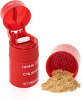 Pill Crusher Cutter and Grinder Cut and Crush Combo with Drinking Cup, Storage, by easycare