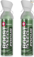 Boost Oxygen Large Focus Rosemary Aroma 10L Canister | Respiratory Support for Aerobic Recovery, Altitude, Performance & Health (2 Pack)