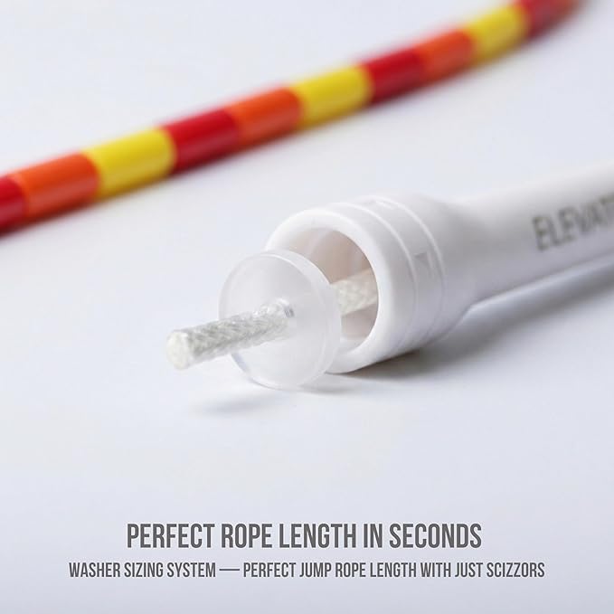 Elevate Rope Professional Beaded Jump Rope - 3m Adjustable, Quality Beads & Poly Cord - For Freestyle, Cardio & Tricks - All Levels & Indoor/Outdoor Use
