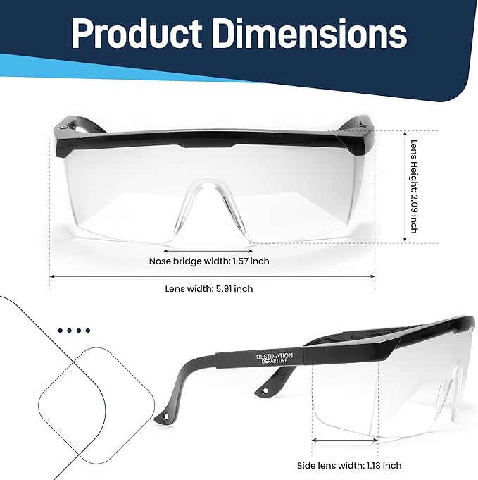 Foggles - IFR Training Aviation Glasses, View Limiting Device - Aviation Training IFR Foggles - Adjustable Frosted Polycarbonate Lenses - Simulates Meteorological Conditions