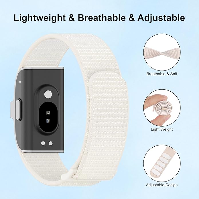 Nylon Loop Sport Replacement Strap Compatible with Hume Band,Adjustable Soft Bands for Women Men,Breathable Wristband for Fitness Tracker