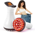 Lymphatic Drainage Massager for Legs & Body — Handheld Body Massager to Reduce Swelling, Improve Circulation & Smooth the Look of Cellulite-White