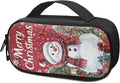 Christmas Snowman Red Bird Diabetic Supplies Bag Insulin Cooler Case Insulated Diabetic Medication Carrying Bag for Insulin Pen, Test Strips, Lancets, Needles, Christmas Decor & Gifts