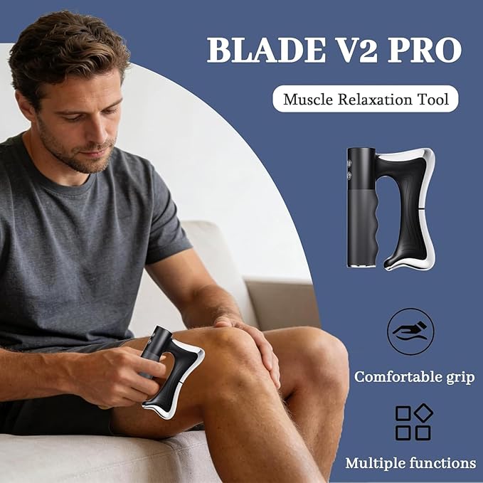 Sculptwave Full Body Contouring Device, Muscle Scraper Tool, Scraper Massager, Features Three Modes Levels, with Led Display, for Whole Body (Black)