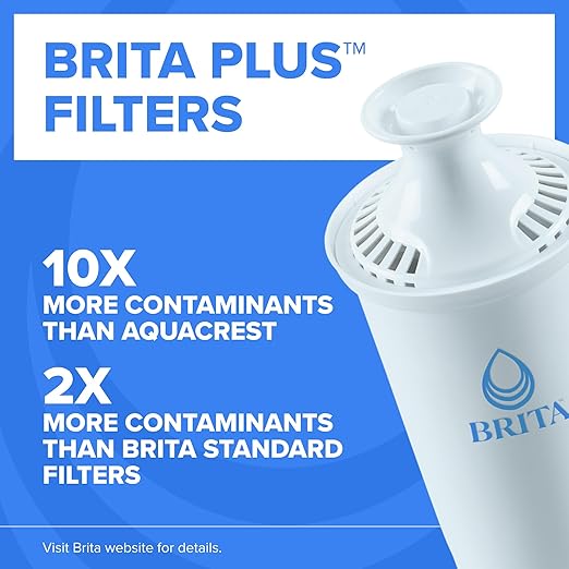 Brita UltraMax Large Water Dispenser with 1 BritaPlus Filter, 27 Cup Capacity, Black (Package May Vary)
