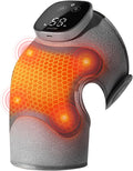 Knee Massager with Heat Vibration for Pain Relief MAXwarm 5.0[2026 Upgraded]-Heated Knee Brace with 5 Heat Levels and 4 Motors Massage, X-Warm Heat-Lock Tech, for Men Women(Grey, 1-Pack)