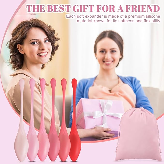 Geiserailie 6 Pcs Kegel Ball Exercise System Pelvic Floor Exercise Devices 6 Different Weights Pelvic Floor Tightening and Strengthen Bladder Control Muscle Training Kit for Women Beginners Advanced