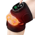 Cordless Knee Heating Pad with Massage, Knee Massager for Pain Relief, Heat Knee Wrap with 6 Heat Levels & 3 Timers, Adjustable Heating Pad for Knee, Shoulder, Elbow