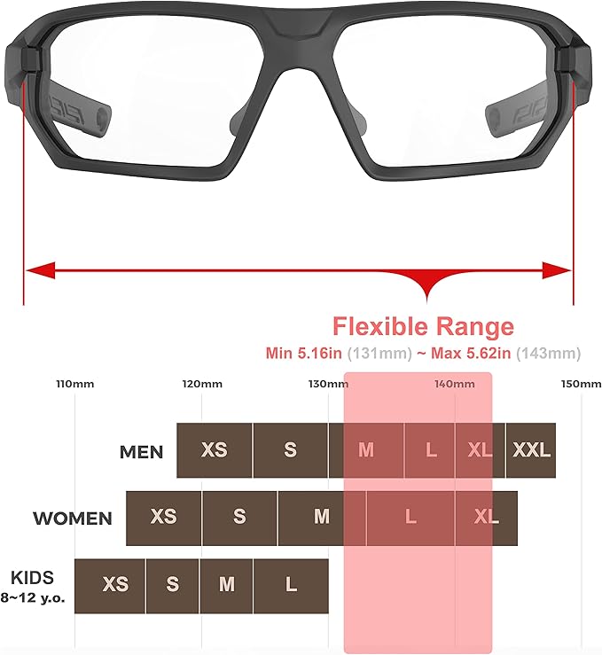 HTS HUNTERSKY Ballistic Tactical ANSI Z87.1+ Impact Protection Anti Fog Shooting Glasses Military Grade Airsoft Range