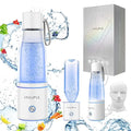 5000PPB Hydrogen Water Bottle, 3 in 1 Generator With SPE/PEM Electrolysis Technology, Water Ionizer Machine for Home, Office - White