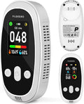 3-in-1 Carbon Monoxide Detectors Plug in with Rechargeable Battery Backup, Upgraded 10-Year Sensor, Dual-Mode LED Display, Real-Time Portable CO Monitor with Temp & RH for Home and Travel