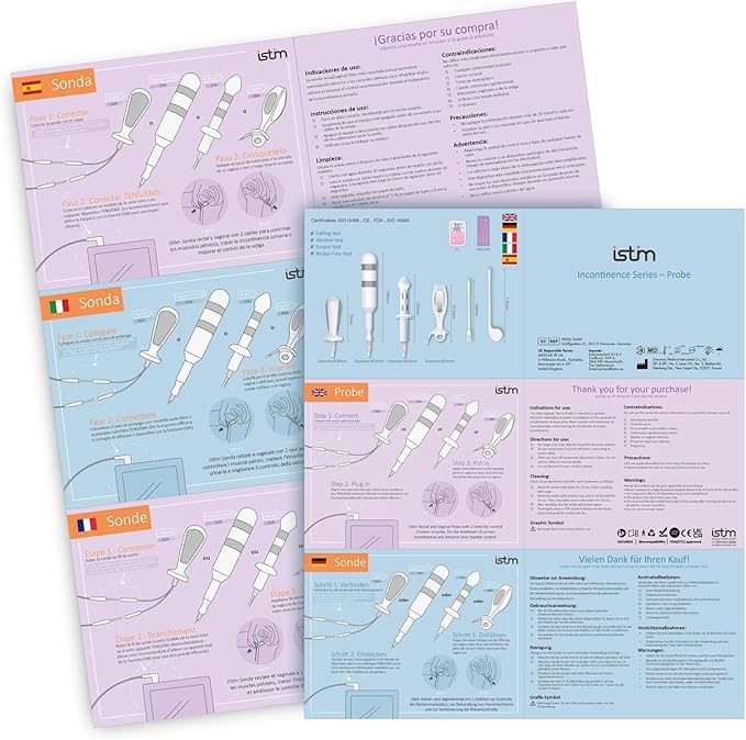 iStim PR-13 Probe for Kegel Exercise, Pelvic Floor Electrical Muscle Stimulation, Incontinence - Compatible with Incontinence EMS Machine