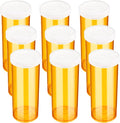 Empty Pill Bottles with Caps, Small Medicines Bottle Plastic Vials Easy Open Medication Vials Containers(6 DR)