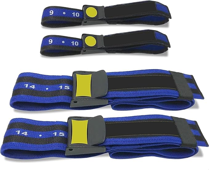 4Pcs Bands Blood Flow Restriction Bands for Arms Legs & Glutes for Occlusion Training Quick-Release Elastic Strap Ideal for Muscle Growth Without Heavy Weights
