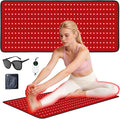 Red Light Therapy Mat for Full Body, 29"*12" Red Light Therapy Mat with 340 LEDs and Controller, 660nm&850nm Near Infrared Light Therapy, 3in1 LEDs Light Blanket for Back Waist Belly Knee Joint Muscle
