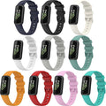 (4 Pack) Bands Straps Intended for Fitbit Inspire 3 Health & Fitness Tracker, Colorful Comfortable Flexible Silicone Band Rubber Strap Wristbands Sports Accessories for Inspire 3