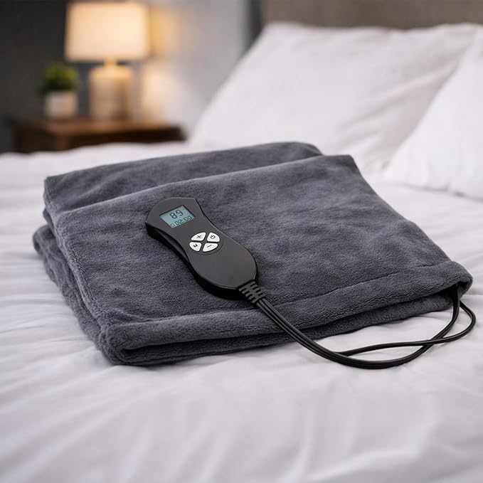DMI Digital Ultra Soft Heating Pad with Fully Customizable Heat Setting and Moist Heat Insert, Programmable Timer, FSA & HSA Eligible