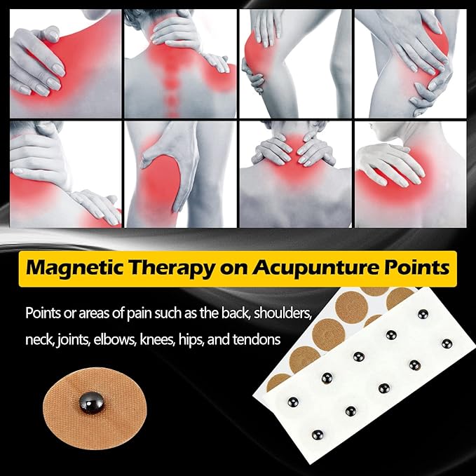 Magnetic Acupressure Patches, Spot Magnet Kit Contains 3000 Gauss 40 Magnets + 600 Gauss 40 Magnets