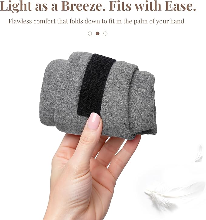 Mist Grey Modal Eye Mask for Sleep, Adjustable Breathable Wrap (70cm), Lightweight Soft Blindfold for Travel and Mediation, Holiday Ready-to-Gift Set for Men and Women from Timeless Artworks