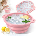Foldable Silicone Face Ice Bath Bowl, Built-in Ice Tray for Cold Therapy Facial Basin, Skin Tightening & Puffiness Reduction, Ideal for Home, Spa & Travel Use