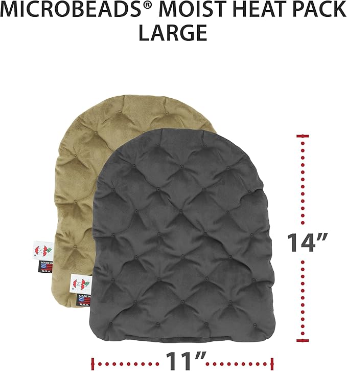 Core Products MicroBeads Moist Heat Therapy Microwave Pack 11" X 14" | Reusable Moist Heat Pad for Back, Shoulders, or Legs