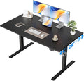 Agilestic Electric Standing Desk, 48 x 28 Inches Height Adjustable Desk, Sit Stand up for Work Office Home, Ergonomic Rising Computer Table with Memory Preset, Black