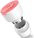 Fullicon Pill Crusher Fine Powder, Stainless Steel Grinder Head, 2-in-1 Medicine Crush with Storage, Small Pill Grinder for Pets, Elderly & Kids (Pink White)