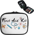 Medical Theme Pill Organizer Box Washable Medicine Case with Zipper Daily Vitamin Storage Bag Small Supplement Holder for Travel