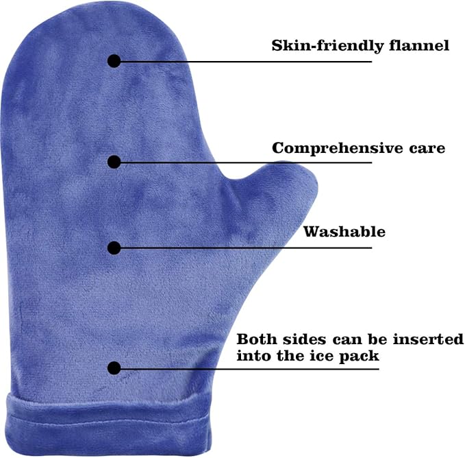 Hot & Cold Therapy Mittens - Ice & Heat Therapy for Hands & Fingers | Microwavable & Freezable, Arthritis & Injury Relief (2)