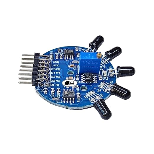 Infrared Flame Sensor Module 5 in 1 Fire Detection Sensor with Analog and Digital Output Adjustable Sensitivity Compatible with Arduino ESP32 ESP8266 Raspberry Pi DIY Electronics Projects, 1 Set