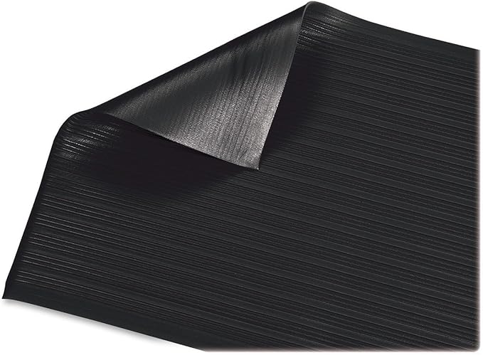 Genuine Joe Air Step Anti-Fatigue Black Mat, 36" L x 24" W