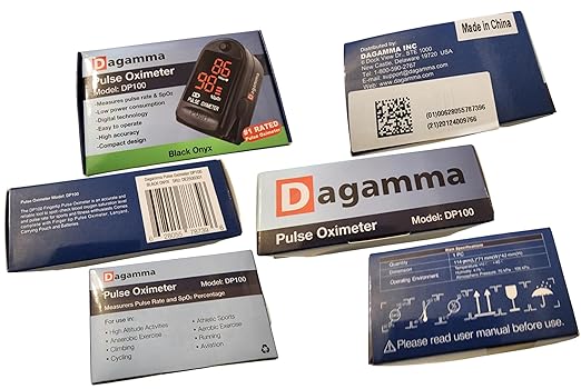 Dagamma DP100 Sports and Aviation Finger Pulse Oximeter in White