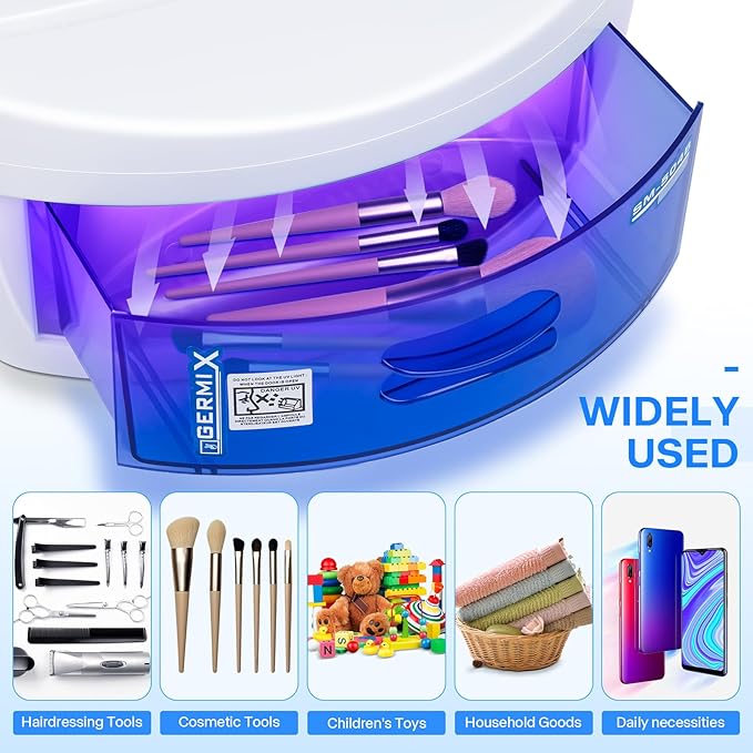 Sterilizer For Nail Tools,LXIANGN Large Capacity 8 W Multipurpose Nail Tools Cleaning Box Nail Sterilizer Cabinet Drawer For Barber Cutting Scissors Nipper Nail Art Tool