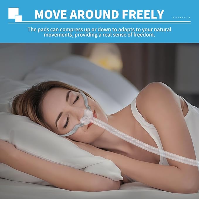 Replacement Nasal Pillows for ResMed Airfit P10, Ultra-Soft Silicone, Gentle Fit, Comfortable Seal, Replacement CPAP Supplie, 2 Packs (Large)