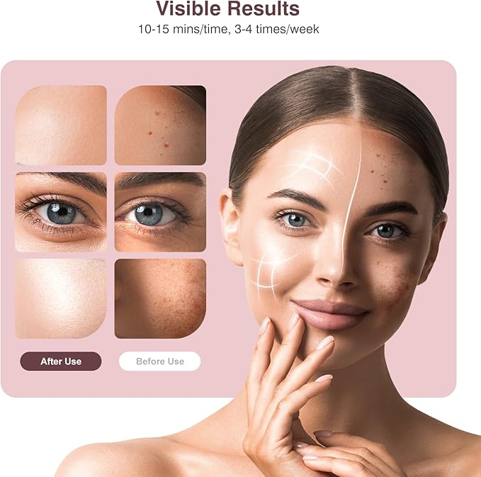 INTEO Red Light Therapy for Face 4 Modes, Breathable Red Light Therapy Mask with 4 Color Light Modes, 850NM Infrared LED Face Mask Light Therapy with Timer, Portable Led Mask for Home & Travel