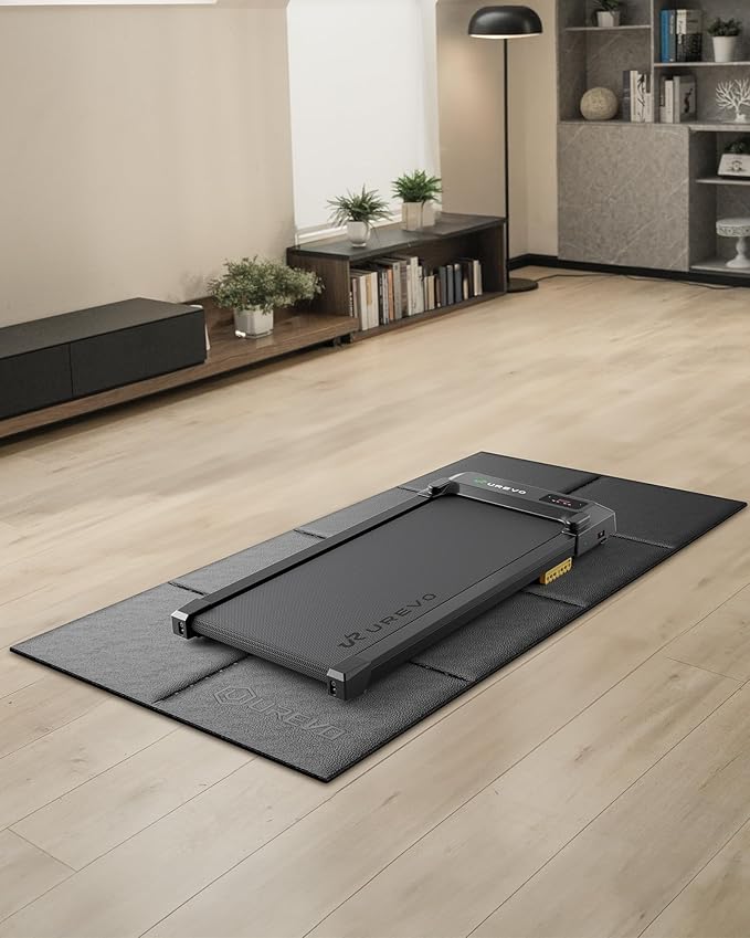 Foldable Treadmill Mat,63"L x 26"W x 0.24"Th,Treadmill Mat for Carpet &Hardwood Floors ，Mat for Under Walking Pad on Carpet, Hardwood Floors Protectior, Non-Slip, Waterproof, Noise Shock Absorption