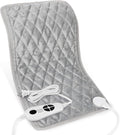 Deepsoon Heating Pad,Electric Heating Pads for Back,Neck,Abdomen,Moist Heating Pad for Shoulder,Knee,Arms,Legs,Dry/Moist Heat & Auto Shut Off,Christmas Gifts for Men and Women,Weighted Gray,24x12 Inch