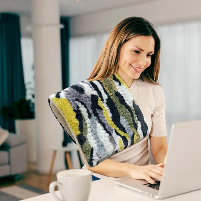 Heating Pad for Back Pain Relief - 12 Heating Levels-8 timer settings - Gifts for Women, Gifts for Men, Hot Heated Pads, Washable (XL 12"x24" Camouflage) - MCH