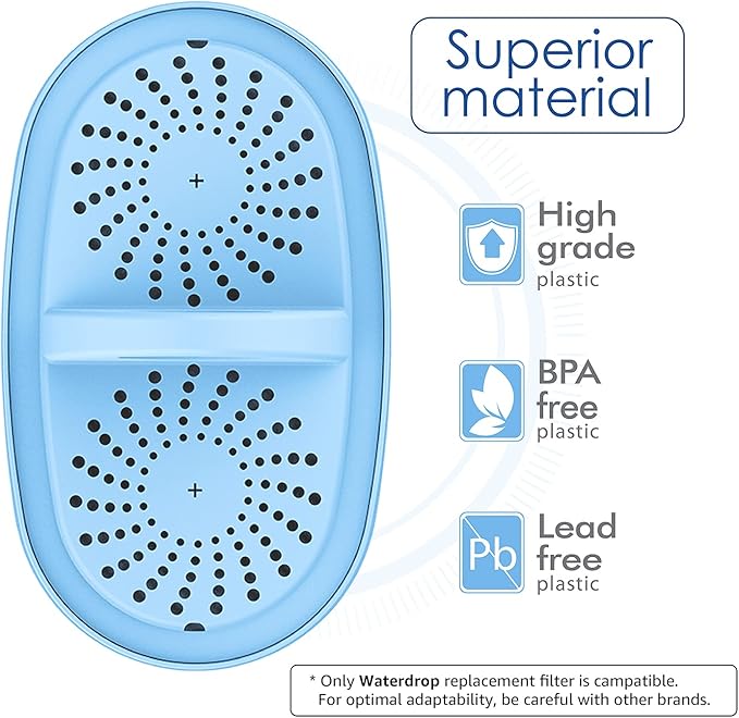 [Original] Waterdrop WD-PF-AL Replacement Alkaline Filters for All Waterdrop Pitcher Filtration System, Improved Coffee Taste, Last Up to 100 Gallons (Pack of 3)