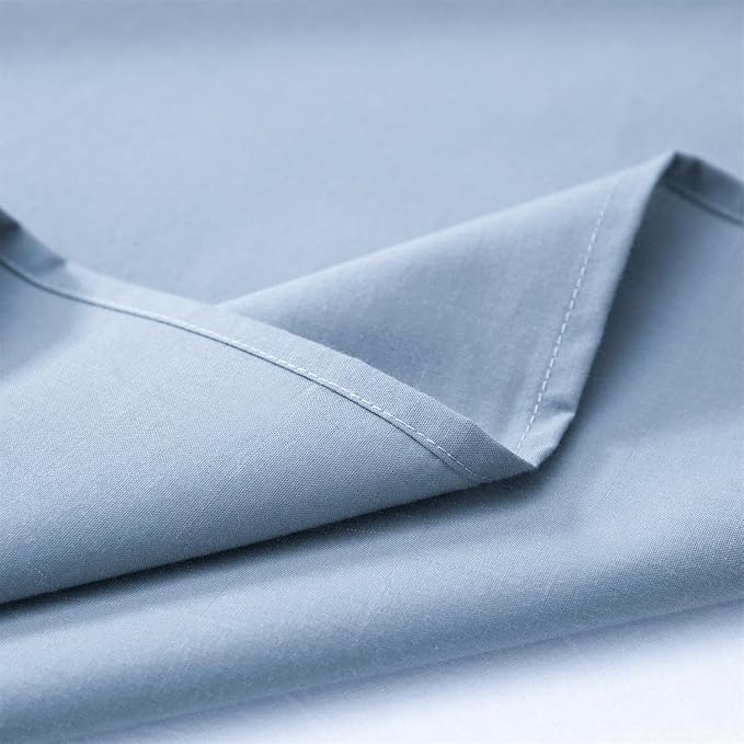 Grounding Sheets Queen Size, Organic Cotton + Silver Yarn, Conductive Earthing Flat Sheets for Better Sleep