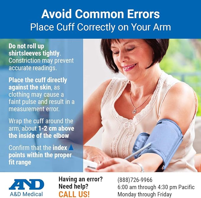 A&D Medical Medium Replacement Cuff (UA-290) for UA-1030T and UA-767F/FAC Blood Pressure Monitors